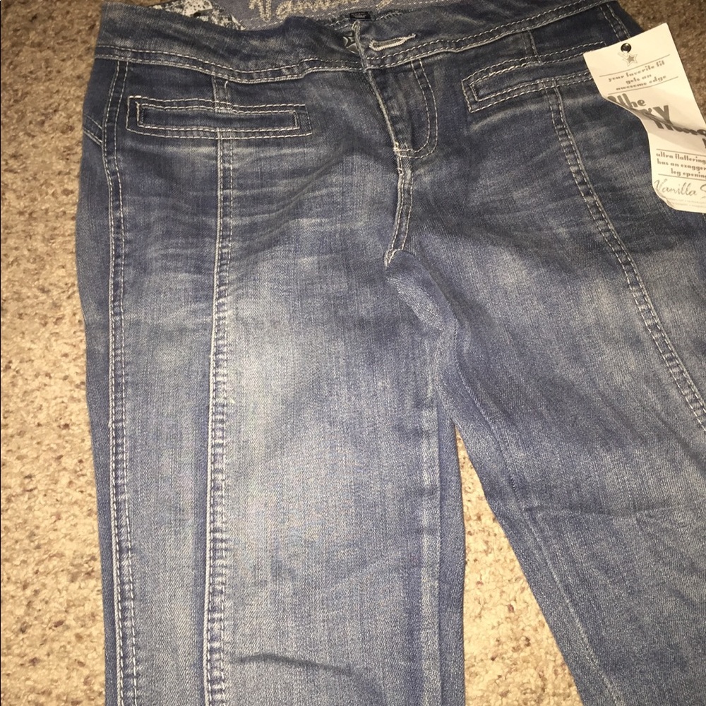 Vanilla star stripe down the leg detail jeans